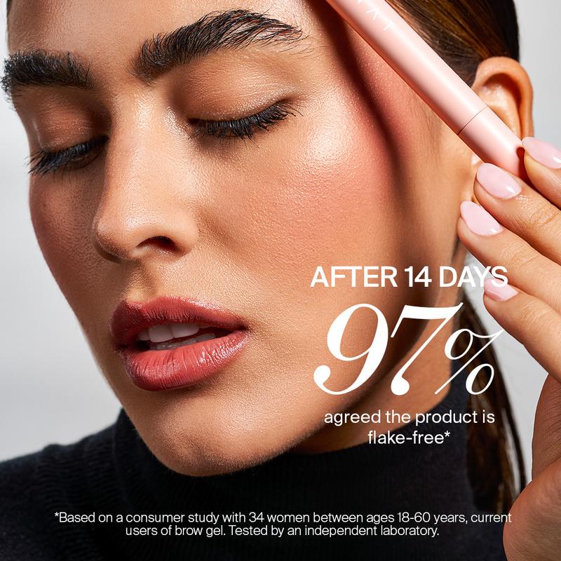 MONAT IR Clinical Clear Brow Gel - Lifts, fluffs, and sets brows in place for all-day wear with Melatonin, Caffeine, and REJUVENIQE.