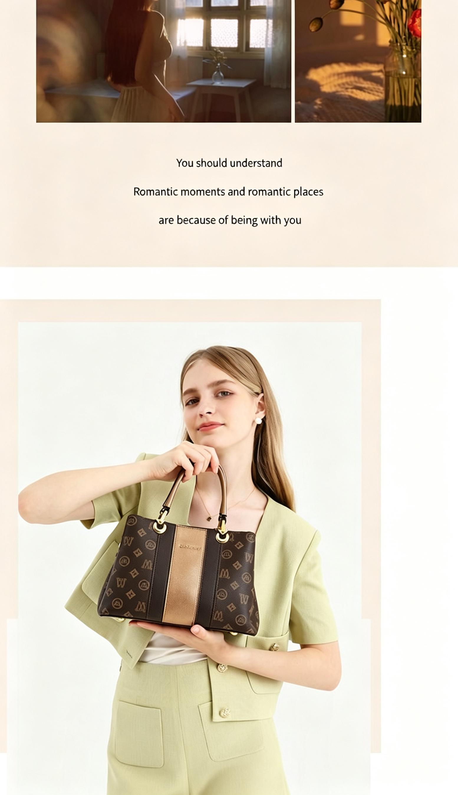 Women's Large Capacity Tote Bag, Designer Style Handbag with Top Handle & Crossbody Strap, Multi-pocket Work Purse, Waterproof Monogram Shoulder Bag for Everyday Use