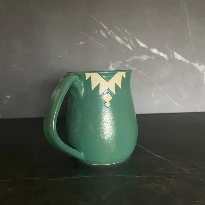 Matte Green Aztec Mug