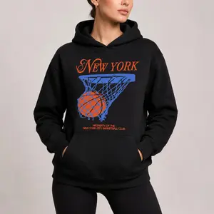 New York Basketball T-Shirt, Retro American Basketball Streetwear Style, Unisex Graphic Hoodie, Gift For Fan, No-Fade Colors, Wash After Wash, Gift For Him, Gift For Her