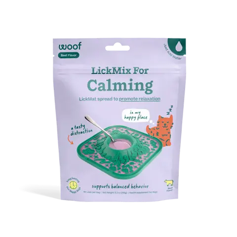 WOOF Calming  LickMix Dog Treat Spread, Delicious Flavored Treat Made With Wholesome Ingredients to Promote Relaxation