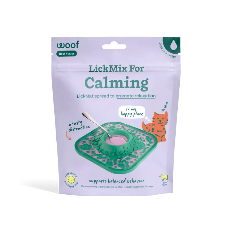WOOF Calming LickMix Dog Treat Spread, Delicious Flavored Treat Made With Wholesome Ingredients to Promote Relaxation