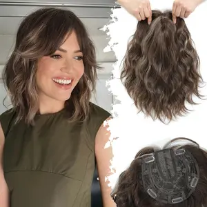 11inch Hair Topper for Women, Lightweight & Breathable Wiglet for Thinning Hair, Natural Look Volume Booster Hairpiece for Coverage, Ideal for Summer Wear
