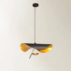 Z Gallerie Doyer Gold Leaf Chandelier 23.5" Z Gallerie Doyer Gold Leaf Chandelier 23.5"