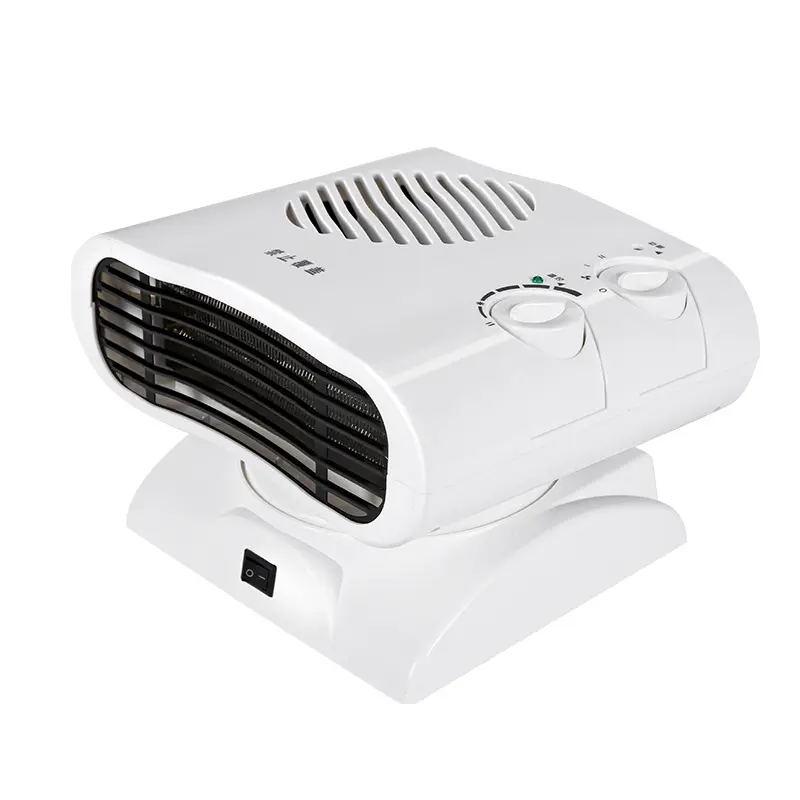 Compact Oscillating Mini Electric Space Heater - 24*20cm Energy-Saving Operation Unit with Wide Shake, Rapid Heating, Anti-Scalding Intelligent Rubber Build, Safe Protection, Dual Mode, Optimized Internal Mute for Home Bedroom