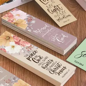 30pcs Inspirational Floral Artwork Bible Verse Bookmarks - Christian Religious Scripture Quotes Paper Book Marks - Ideal for Readers, Church, Book Decor, Personal Use, Daily Inspiration and Thoughtful Gifts Aesthetic Appeal Decorative Items