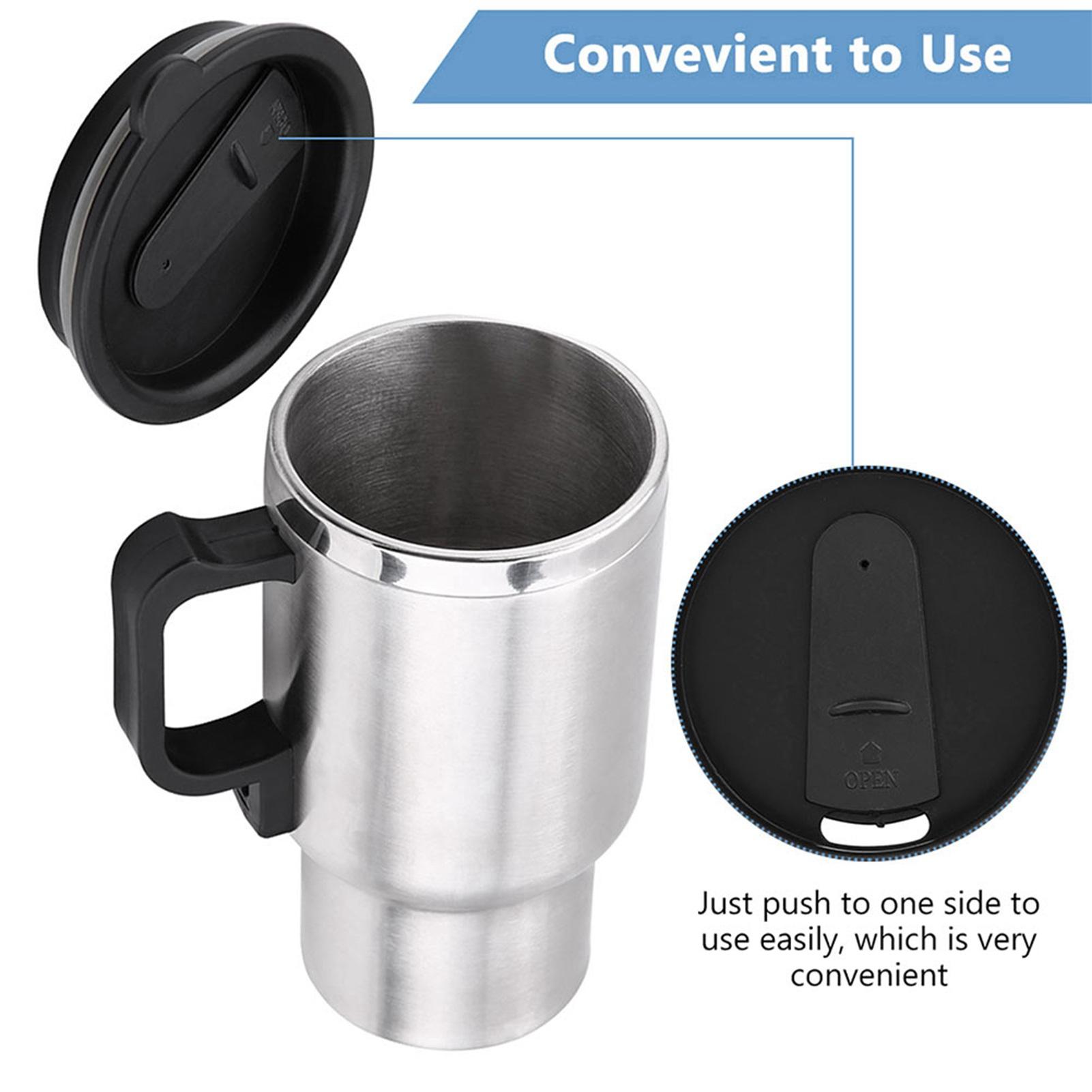 12V 450ml Electric Incar Stainless Steel Travel Heating Cup Coffee Tea Car Cup Mug 12V 450ml Electric Incar Stainless Steel Travel Heating Cup Coffee Tea Car Cup Mug