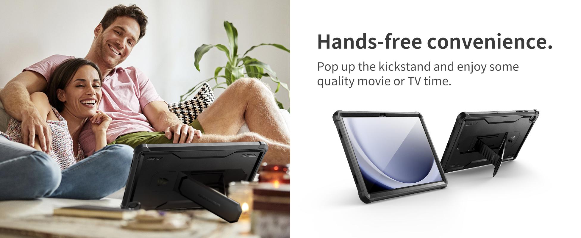 Dexnor Case for Samsung Galaxy Tab A9 Plus 2023, [Built-in Screen Protector & Kickstand] Heavy Duty Shockproof Full Body Protective Tablet Cover for Galaxy Tab A9+ 11 Inch