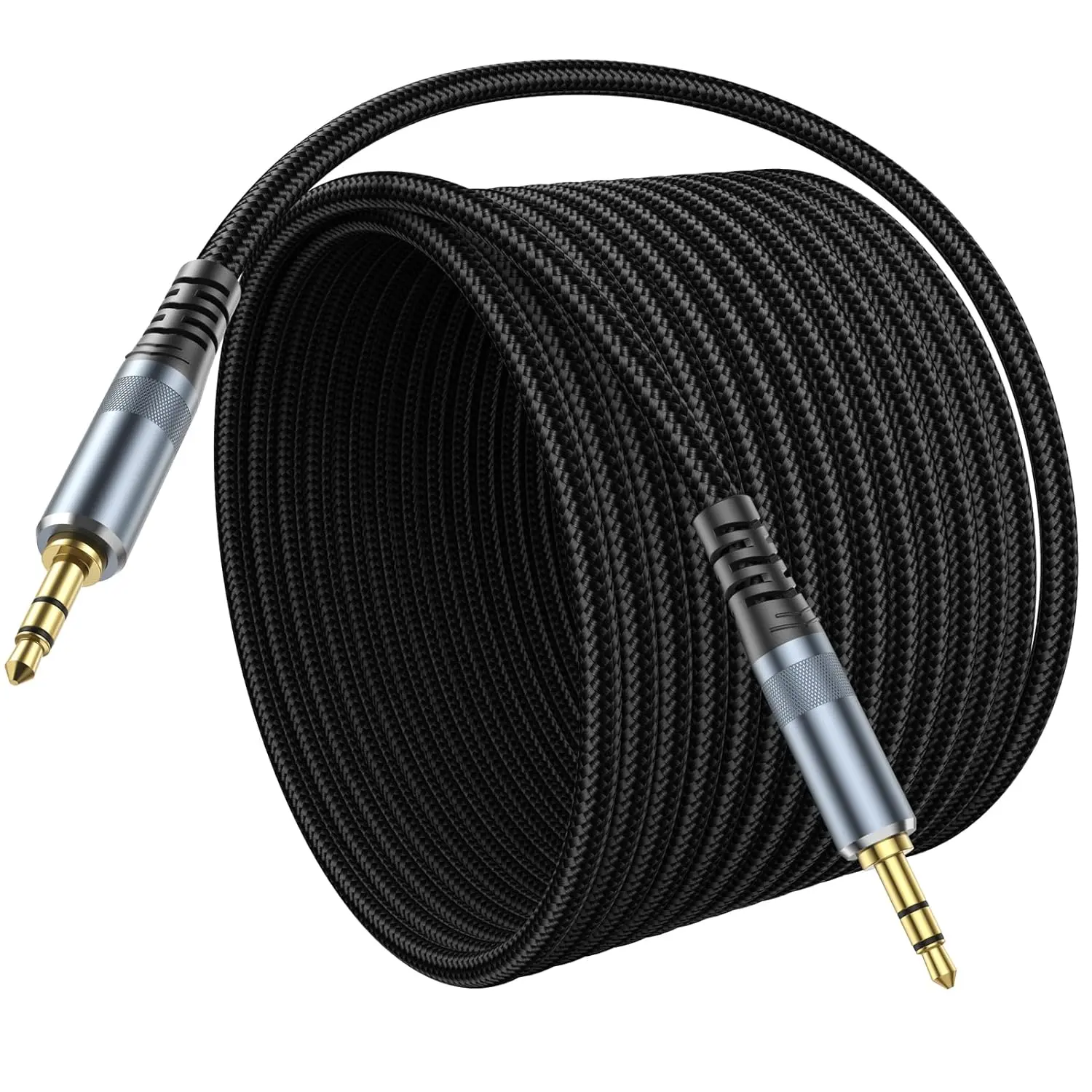 AUX Cable 20ft Long 3.5mm Audio Aux Cord 20 Feet Male to Male, Stereo Auxiliary 1/8 Headphone Jack TRS Hi-Fi Sound for Car TV Laptop Smartphone Tablet MP3