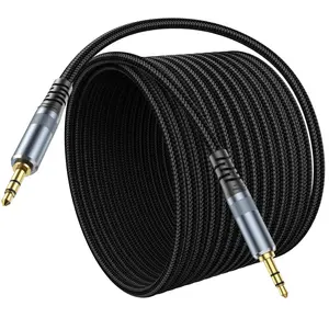 AUX Cable 20ft Long 3.5mm Audio Aux Cord 20 Feet Male to Male, Stereo Auxiliary 1/8 Headphone Jack TRS Hi-Fi Sound for Car TV Laptop Smartphone Tablet MP3