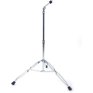 Glarry Cymbal  Stand with Double Braced Tripod, Adjustable Height 27.5"-52.7" Straight Cymbal Stands, Premium Stainless Steel Frame, Rubber Feet