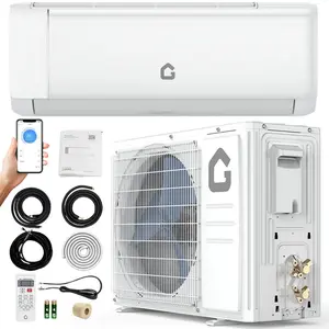 Garvee 24000 BTU,21 SEER2 230 V Mini Split Air Conditioner,Wifi Enabled Ductless Inverter Wall AC Unit & Heater with Remote,Installation Kit, Pre-Charged Heat Pump System, White