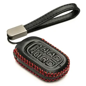 Vitodeco Leather Key Fob Cover Case Protector Compatible with Honda Odyssey (2025 - 2026 Models) - 7 Buttons