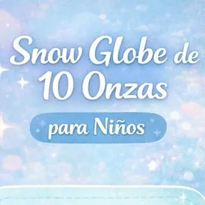 Snow Globe Kids Cup 10oz (Vaso Infantil Personalizado) | Hecho en Live | Creations X2 Water Bottles
