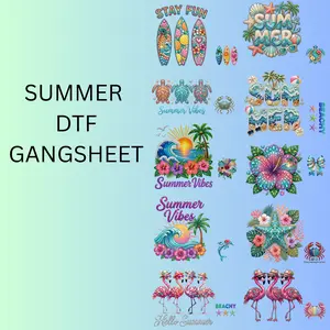 SUMMER DTF GANGSHEET FOR T SHIRTS