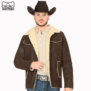 MONTERO Mens Jacket Premium Quality Fur Lined MT0892 Brown For Men