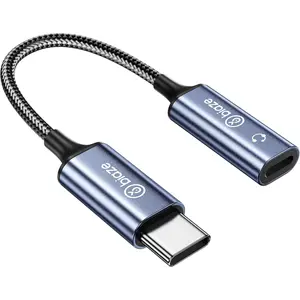 USB C to Lightning Audio Adapter, USB Type C Male to Lightning Female Headphone Converter, Compatible with lPhone 16/15 Full Series, lPad Pro, lPad Air 6/5/4, MacBook Alloy Aluminium Durable Device Shell