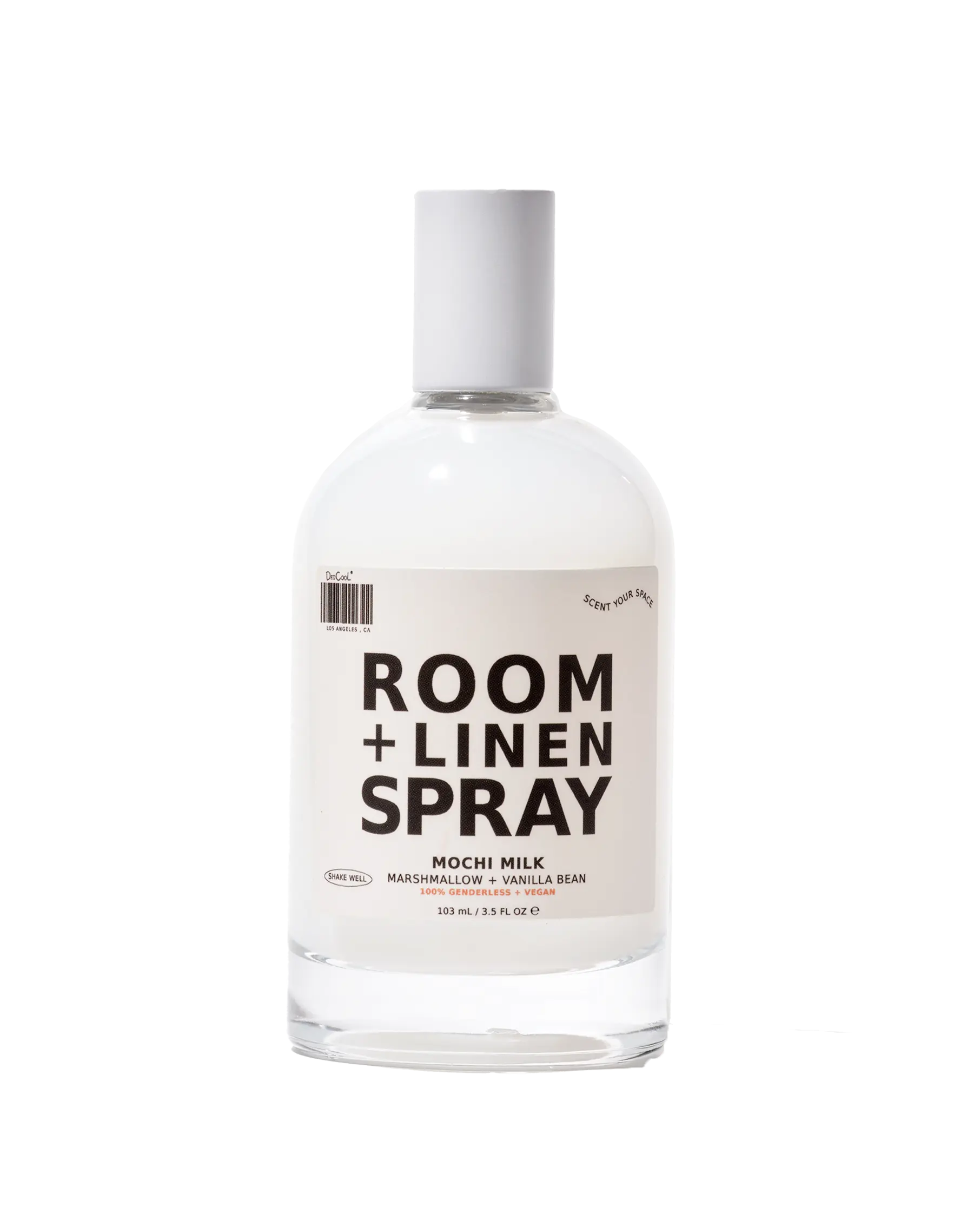 DedCool Room + Linen Spray in Mochi Milk - Elevates Your Home with a Soft, Airy Gourmand Fragrance with Notes of Marshmallow & Peach Nectar