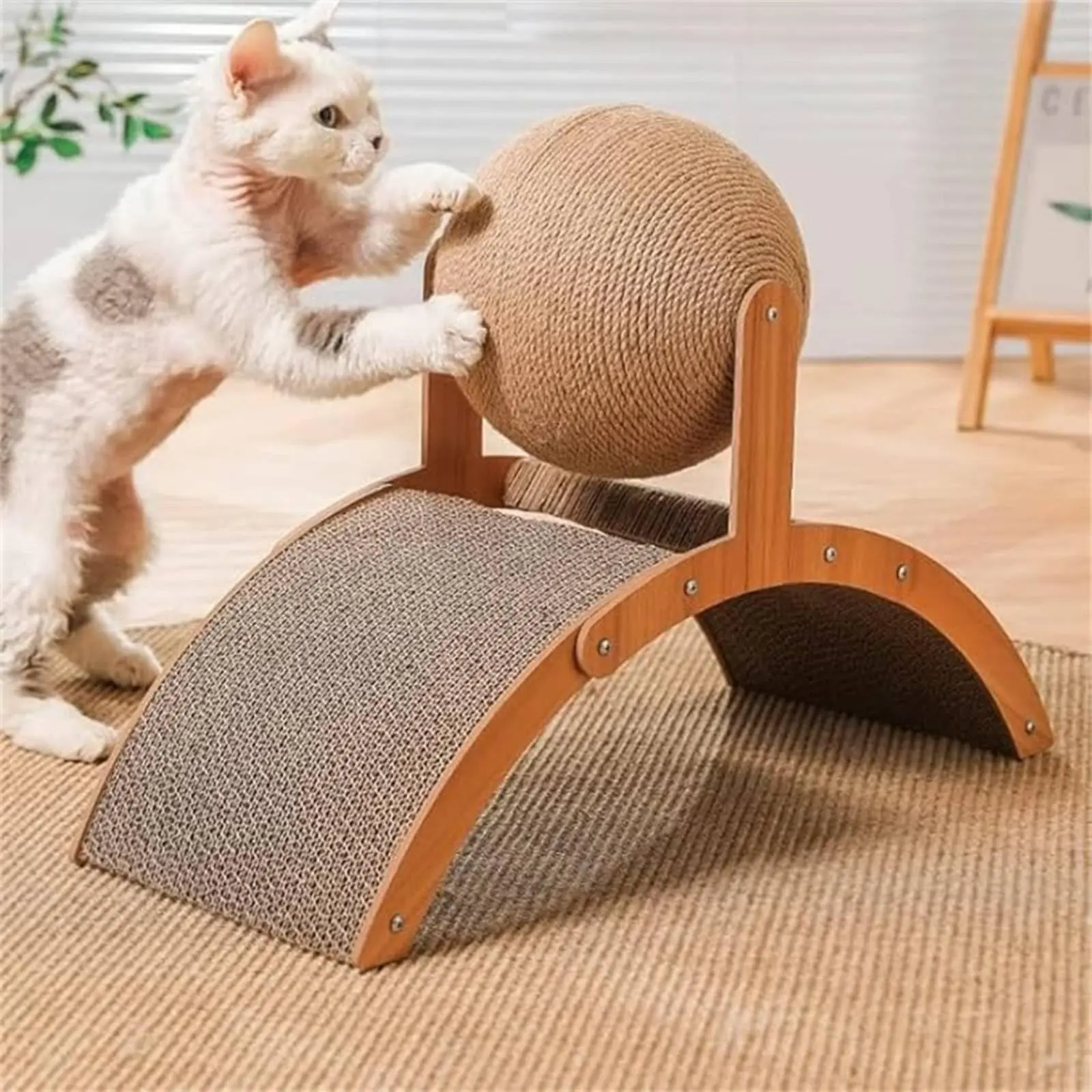 Cat Scratching Board And Cat Scratching Ball for kittens and small cats Cat Scratching Board And Cat Scratching Ball for kittens and small cats