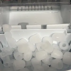 Product Review of EUHOMY Ice Maker Countertop with Handle, 26lbs in 24Hrs, 9 Ice Cubes Ready in 6 Mins, Auto-Cleaning Portable Ice Maker with Basket and Scoop, for Home/Kitchen/Camping/RV. (2024 New Silver) Utensils from F**a G**n