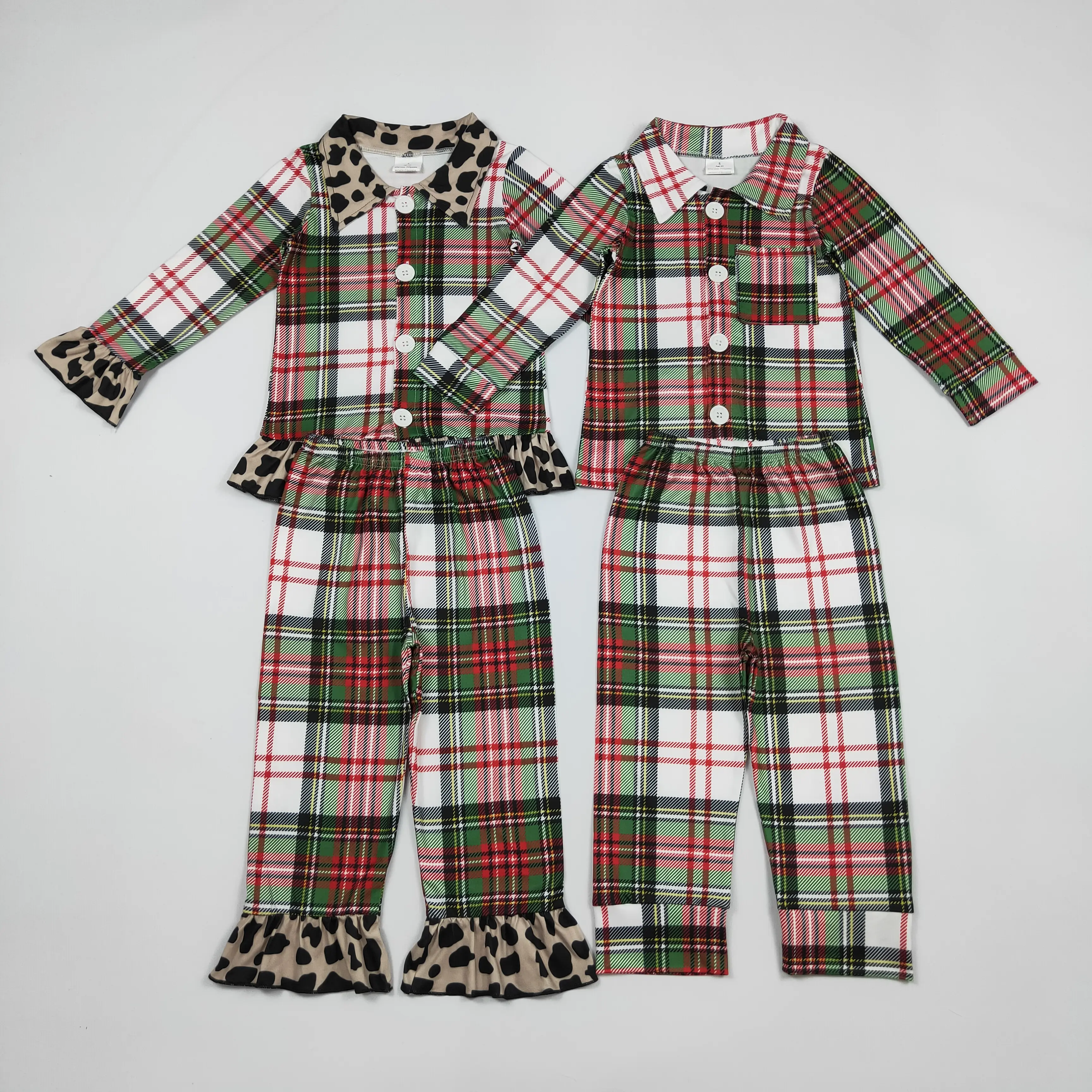 Toddler Christmas Stripe 2-Pcs Sleepwear Set, Boys' Kids' Fashion Sleepwear