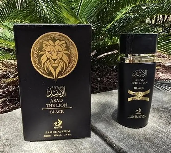 Lion Black Spray Perfume Eau de Parfum for Men - 100ml/3.4fl.oz. - Men's Fragrance