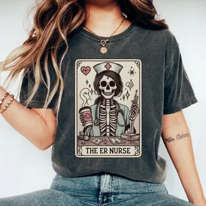 Emergency Department shirt, ER shirt, ER Nurse Sweatshirt, Emergency Room Nurse Tarot Card Tshirt, Halloween Gift for ER Nurse