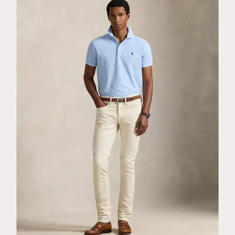 slim fit dress slacks Polo Ralph Lauren Mens P-Wing Oxford Button Front Shirt 710942758001 Blue XL