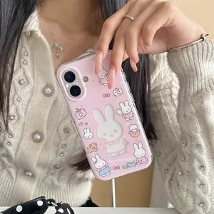 Creative Hollow-Out Design Bear Apple iPhone Case Series, Stylish Protective Cover for iPhone Models, Trendy Mobile Accessories