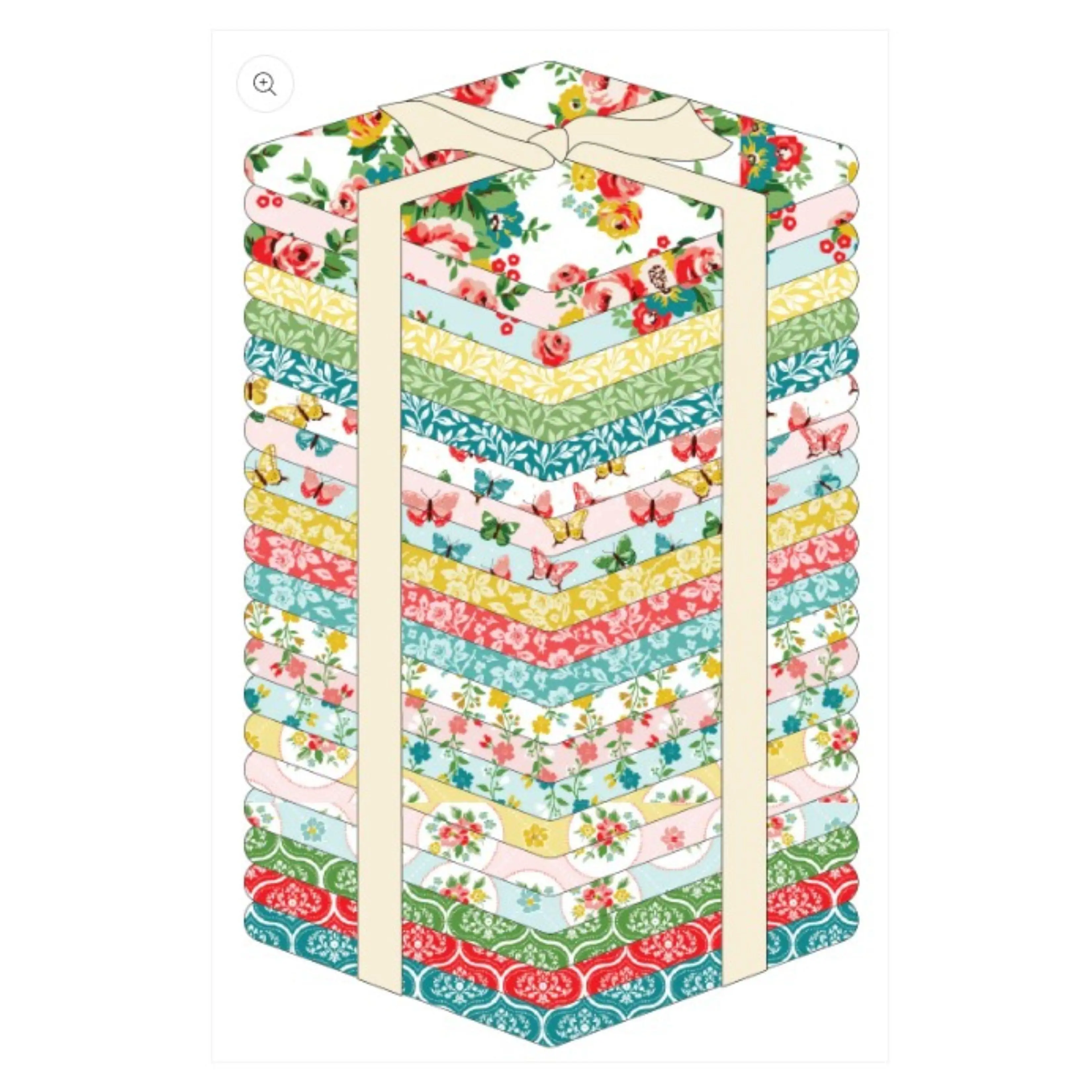 Matilda Precut Quilt Squares by Poppie Cotton | Vintage Floral 10” Fabric Squares