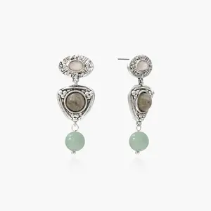 en route Athena Earrings, Sculptural Classical-Inspired Silhouette with Sophisticated Textured Details, Lightweight Construction for All-Day Comfortable Wear, Elegant Statement Piece Perfect for Elevated Styling & Modern Daily Outfits