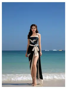 Womens One Piece Swimsuit with Cover Up Sarong, Floral Bathing Suit Set, One Piece Swimsuit for Women with Beach Wrap, Swimsuit with Sarong, Floral Print