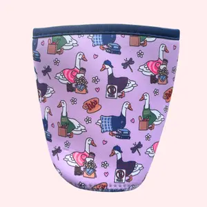 Stars Hollow Geese Coffee Sleeve Gilmore Girls Inspired Reusable Neoprene Cup Sleeve Eco-Friendly Comfortable Drink Sleeve For Iced Coffee Drinkware Accessories