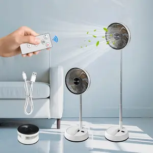 Portable Foldable Fan, USB Rechargeable Standing Fan, Foldable Fan for Office, Home, Outdoor, Camping, Travel, Folding Fan for Bedroom, Portable Pedestal Fan