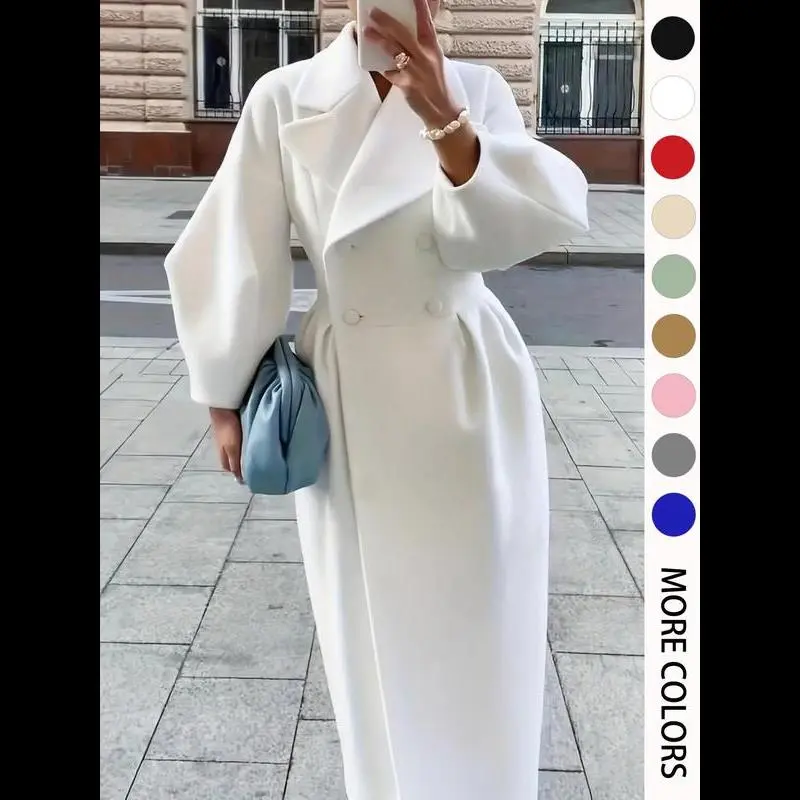 Women's Long Jackets, Vintage Palace Style Woven Overcoat with Oversized Lapel and Lantern Sleeves, Elegant Fall Winter Outerwear, Tops
