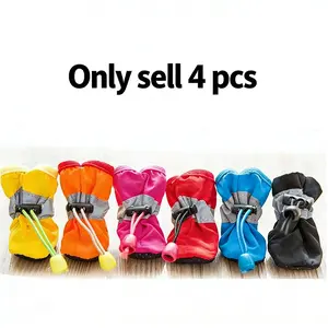 Waterproof Dog Shoes, 2 Pairs Adjustable Pet Shoes, Kitten Shoes, Pet Paw Protectors, Dog Boots, Pet Supplies for Small Dogs, Dog & Cat Clothing, Outdoor