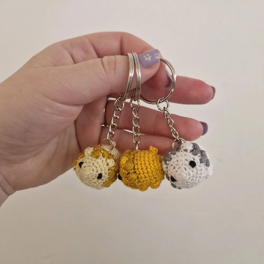 Microcrochet lion keyring crochet amigurumi