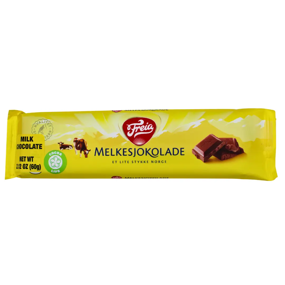 Freia Imported Premium Milk Chocolate - 60 gram - Snack - Treat - Norway - Dessert, Bonbon