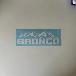 Bronco mountains decal