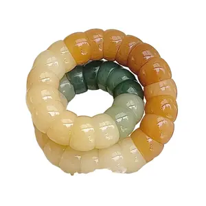 Adjustable Elastic Bodhi Wood Bead Bracelet - 3 Ways to Play and Protective Jewelry for Everyday Wear, Creative Gift, Natural Beauty, Natural Texture