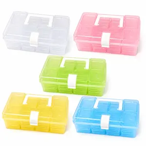 32-grid Transparent Plastic Storage Box Large Capacity Portable