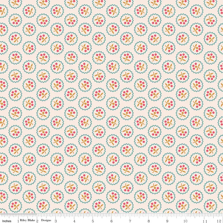 Americana Betsy Cider - 100% Quilting Cotton Fabric by the Yard