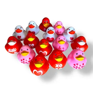 Rubber Ducks for Jeep Ducking, Pack of 15 (XOXO With Love Ducks)