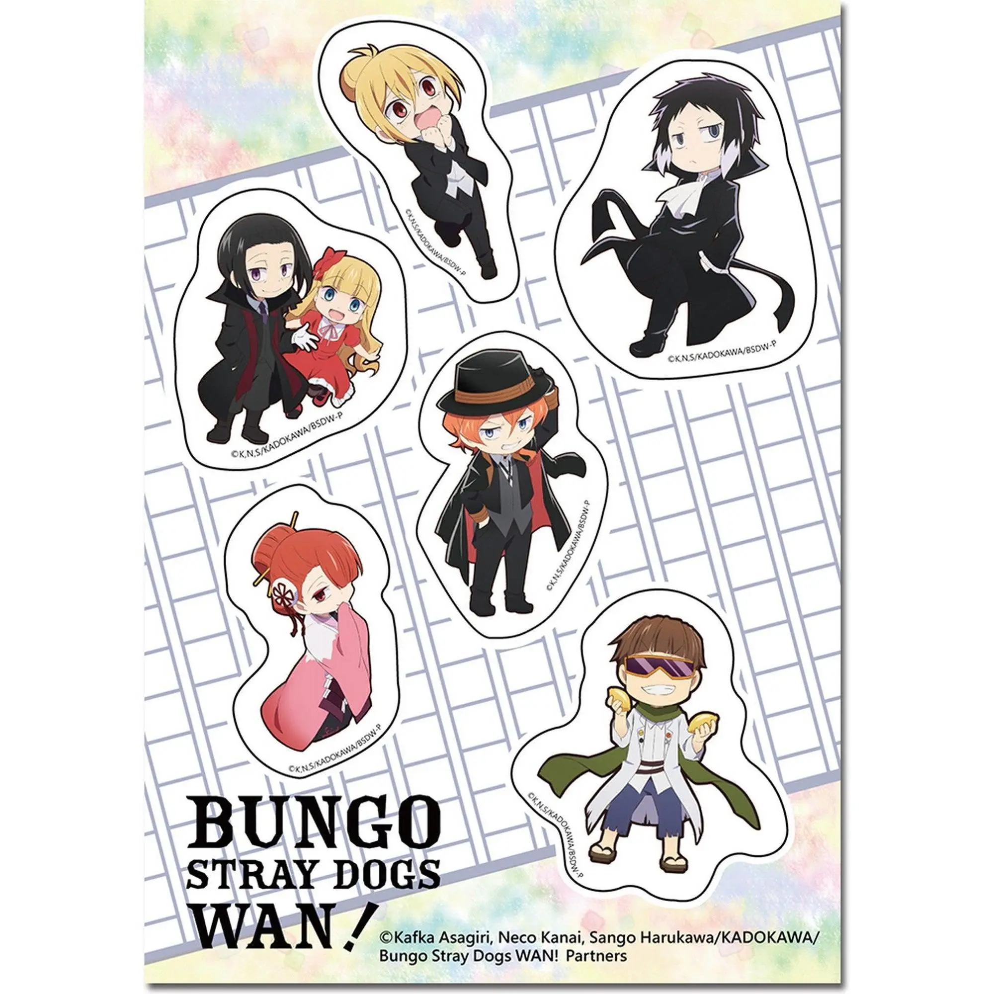 Bungo Stray Dogs Wan! - Group B Sticker Set