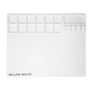 Sizzix Studio Media Mat With Palette & Brush Holder by Willow Wolfe