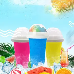 Ice Cream Cup, 1 Count Squeeze To Make Instant Slush, Soft and Durable Ice Cream Cup, Pour Your Favorite Drink and Squeeze Gently, Kitchen, Snow Cone Maker