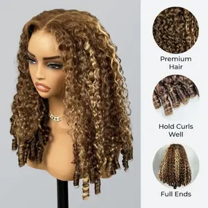 [New In] ISEE HAIR M-Cap 9x6 Highlight Burmese Curly Wear Go Glueless 180% Density Wig Pre-Cut Lace Beginner Friendly Summer Vibe,summerwins