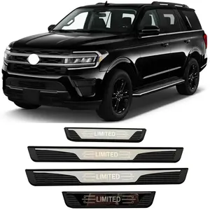 For Ford Expedition Side Entrance Door Sill Protection 2022-2025 Car Stickers Protection Cars Accessories ABS Plastic Scuff Guard Covers Auto Parts