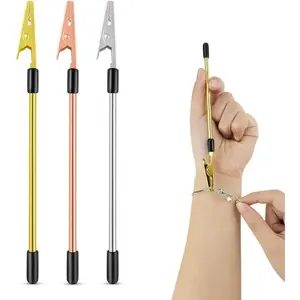 3Pcs Bracelet Helper Tool, Quick Release Fastening Helpers Tool Hooks for Jewelry, Watch, Chain Bracelet Wearing - Easy to Put on Yourself - with Non-Slip Rubber Tips