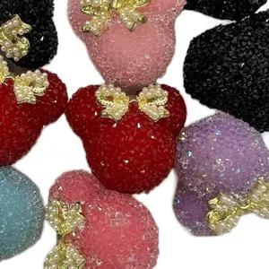Sugar Bear with Bow Bead 30mm - Pack of 9 for Beaded Pen - Multicolor Mouse Handmade Gifts Diy Beading Accessories
